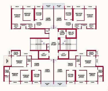 3 BHK-1203 Sqft